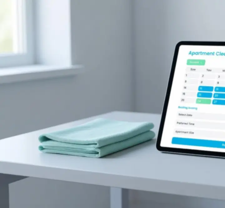 Kalendarz rezerwacji sprzątania mieszkania online