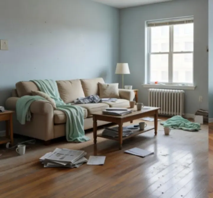 Porównanie efektów sprzątania przestrzeni biurowej – wyraźna przemiana przed i po