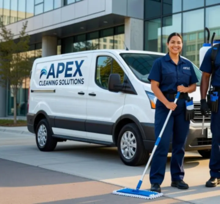 Zespół sprzątający CzystoLogistik gotowy do realizacji zlecenia